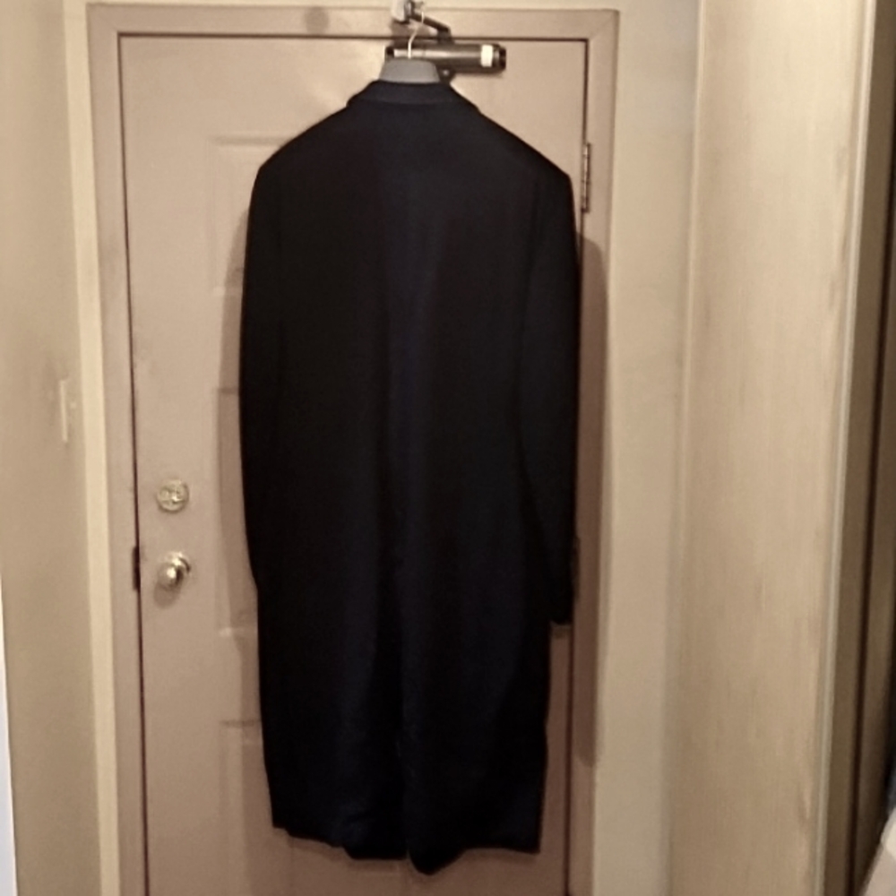 Tom Ford (James Bond) - Men's Navy Cashmere Overcoat - Size 50 Tall (Photo 2/16) - Picture 14 of 16